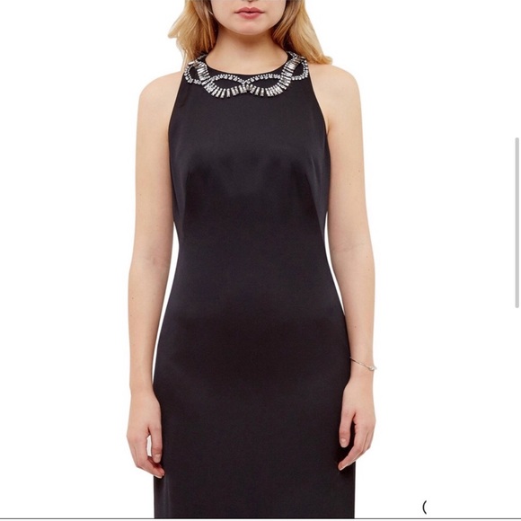 Embellished low back maxi dress Ted Baker size one - Picture 3 of 8